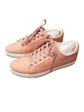 Kenneth Cole NY Kam Leather Lace-Up Blush Pink Sneaker Light Academia Size 7.5